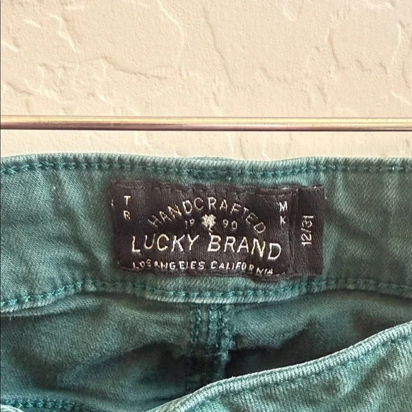 Lucky Brand Green Skinny Jeans - Picture 2 of 6